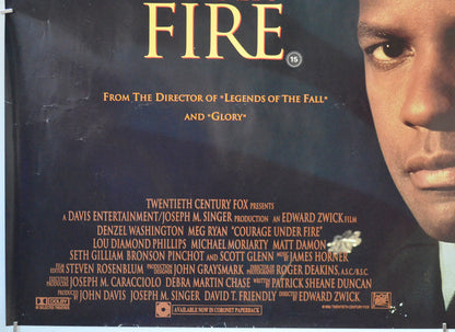 COURAGE UNDER FIRE (Bottom Left) Cinema Quad Movie Poster 