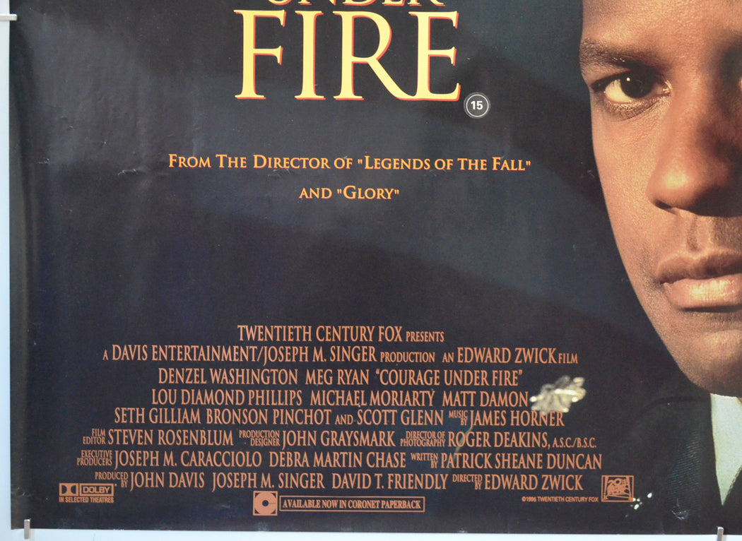 COURAGE UNDER FIRE (Bottom Left) Cinema Quad Movie Poster 