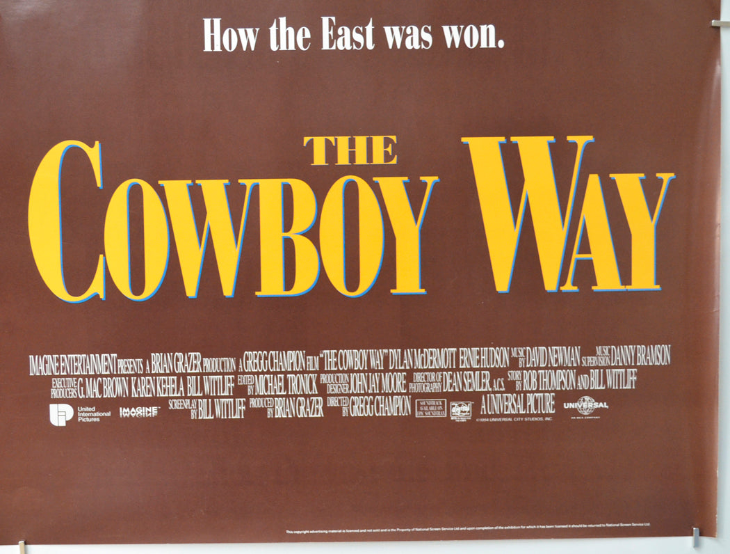 THE COWBOY WAY (Bottom Right) Cinema Quad Movie Poster 