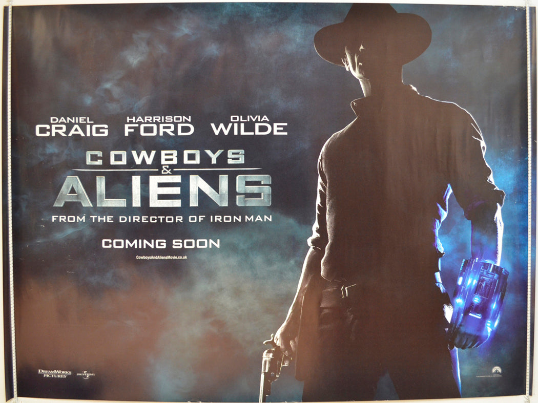 Cowboys And Aliens  (Teaser / Advance Version)  Original Quad Poster - Film Poster - Movie Poster 