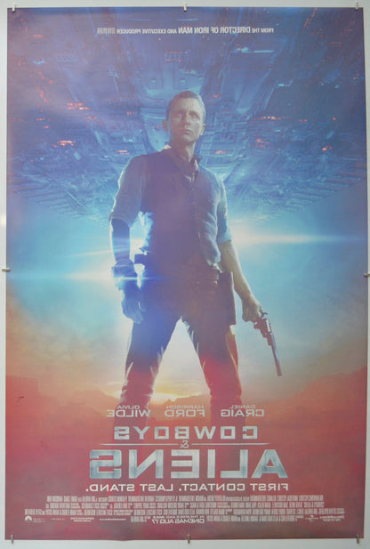 Cowboys And Aliens (Back) Cinema One Sheet Movie Poster 