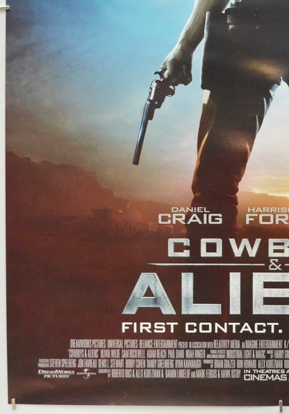 Cowboys And Aliens (Bottom Left) Cinema One Sheet Movie Poster 