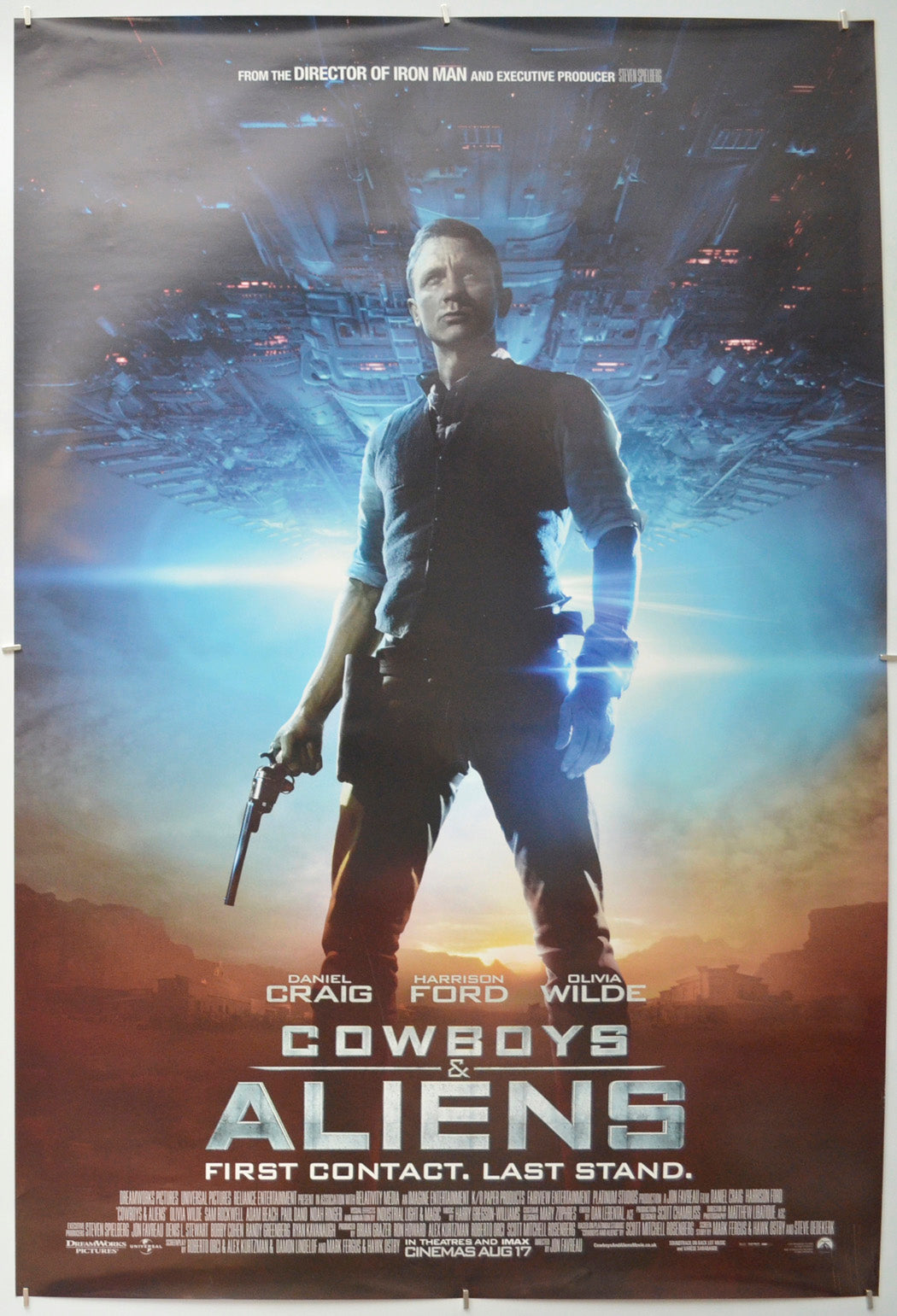 Cowboys And Aliens - Original One Sheet Poster - Film Poster - Movie Poster 