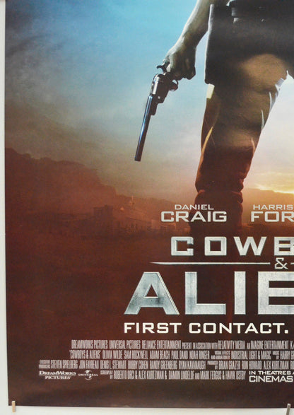 Cowboys And Aliens (Bottom Left) Cinema One Sheet Movie Poster 