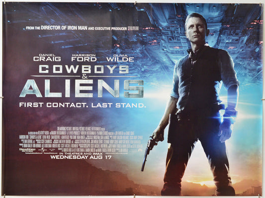 Cowboys And Aliens - Original Quad Poster - Film Poster - Movie Poster