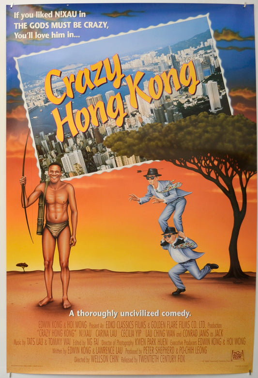 Crazy Hong Kong  (a.k.a. The Gods Must Be Crazy IV)   Original One Sheet Poster - Film Poster - Movie Poster