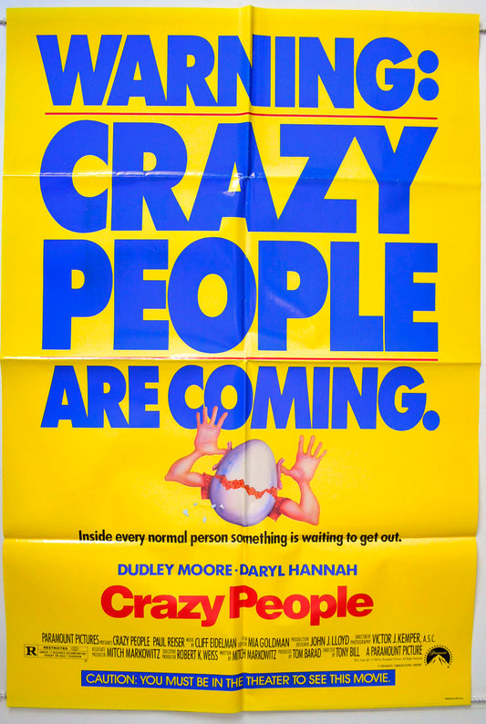 Crazy People Original One Sheet Poster - Movie Poster