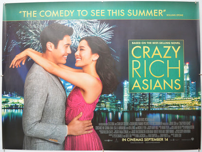 Crazy Rich Asians - Original Quad Poster - Film Poster - Movie Poster