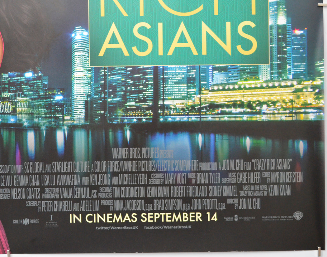 CRAZY RICH ASIANS (Bottom Right) Cinema Quad Movie Poster 