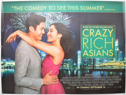 Crazy Rich Asians - Original Quad Poster - Film Poster - Movie Poster