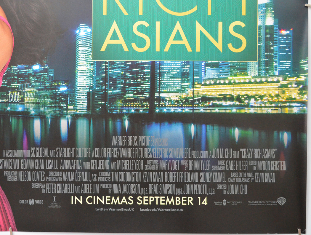 CRAZY RICH ASIANS (Bottom Right) Cinema Quad Movie Poster 