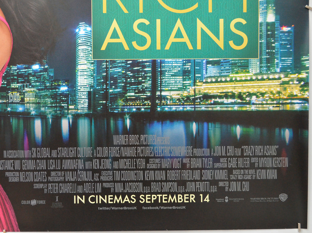 CRAZY RICH ASIANS (Bottom Right) Cinema Quad Movie Poster 