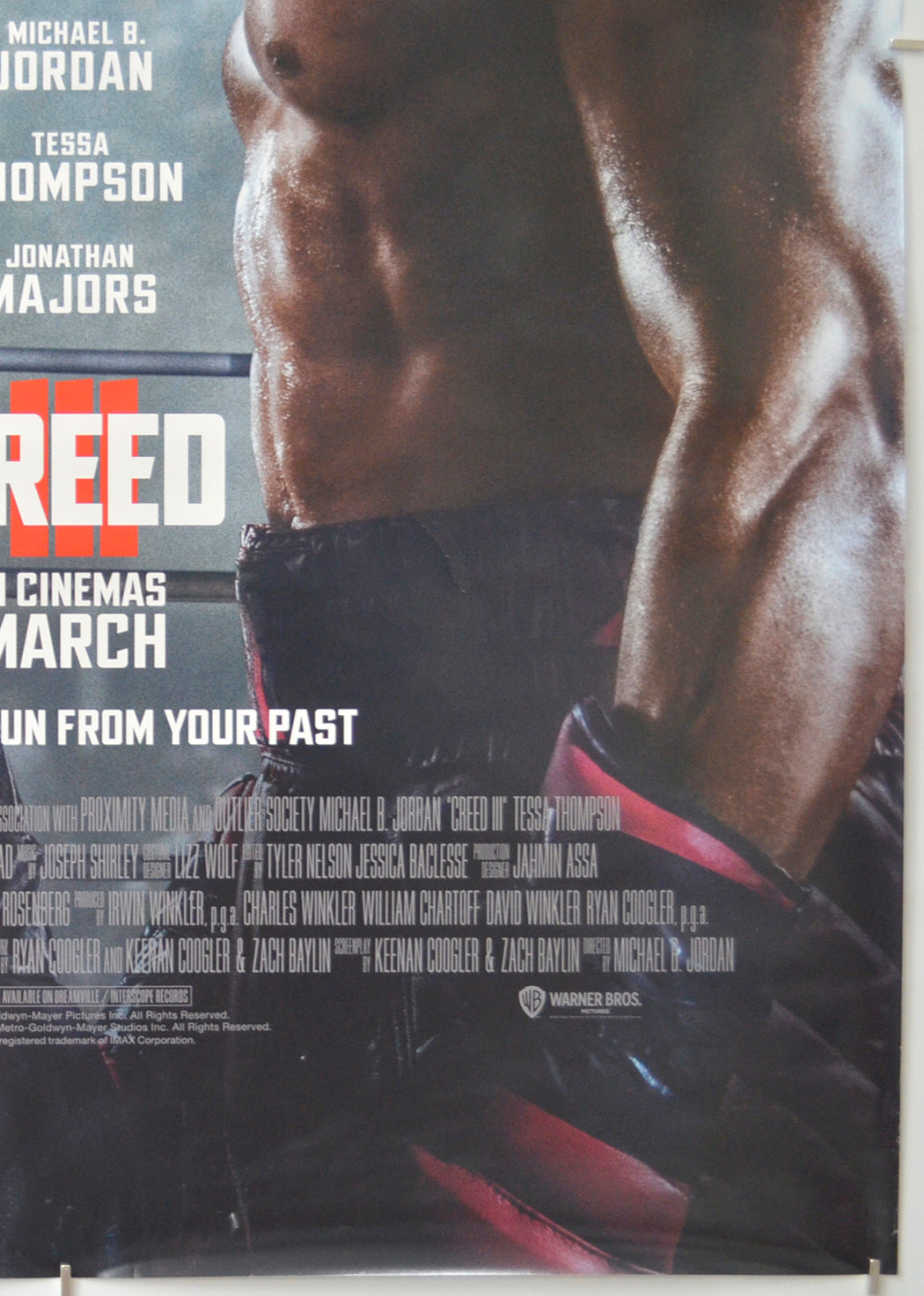 CREED III (Bottom Right) Cinema One Sheet Movie Poster 