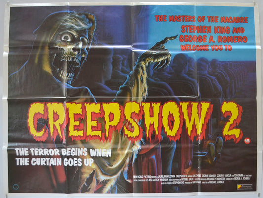 Creepshow 2 Original Quad Poster - Film Poster - Movie Poster