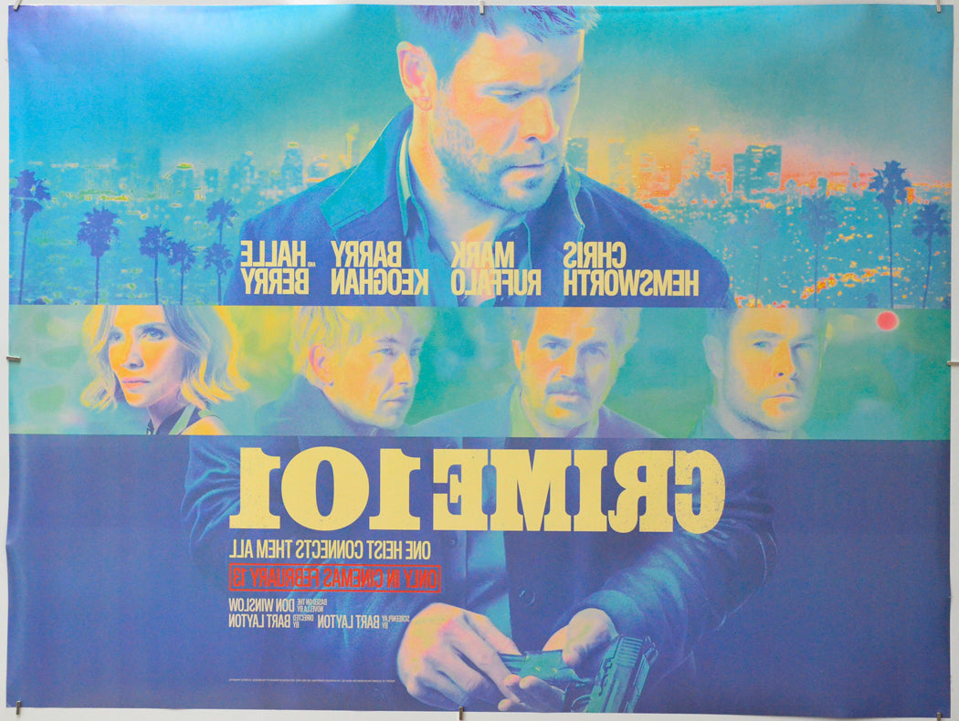 Crime 101 (Back) Cinema Quad Movie Poster 