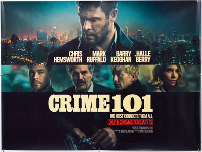 Crime 101 - Original Quad Poster - Film Poster - Movie Poster