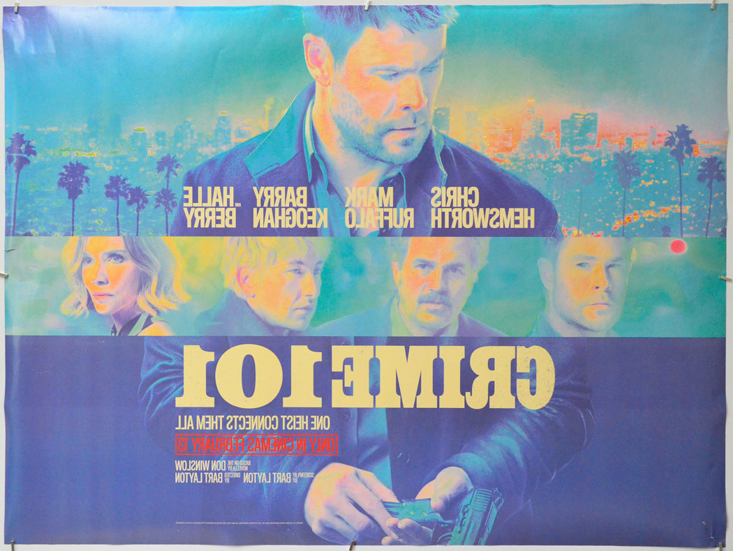 Crime 101 (Back) Cinema Quad Movie Poster 