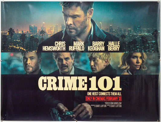 Crime 101 - Original Quad Poster - Film Poster - Movie Poster