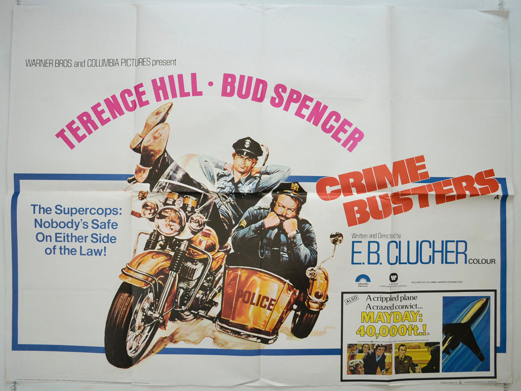 Crime Busters   Original Quad Poster - Film Poster - Movie Poster 