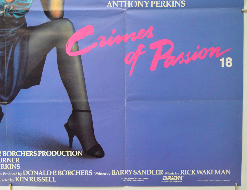 CRIMES OF PASSION (Bottom Right) Cinema Quad Movie Poster 