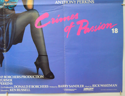 CRIMES OF PASSION (Bottom Right) Cinema Quad Movie Poster 