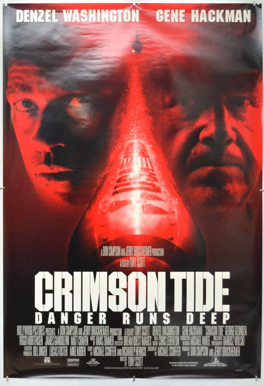 Crimson Tide   Original One Sheet Poster - Film Poster - Movie Poster