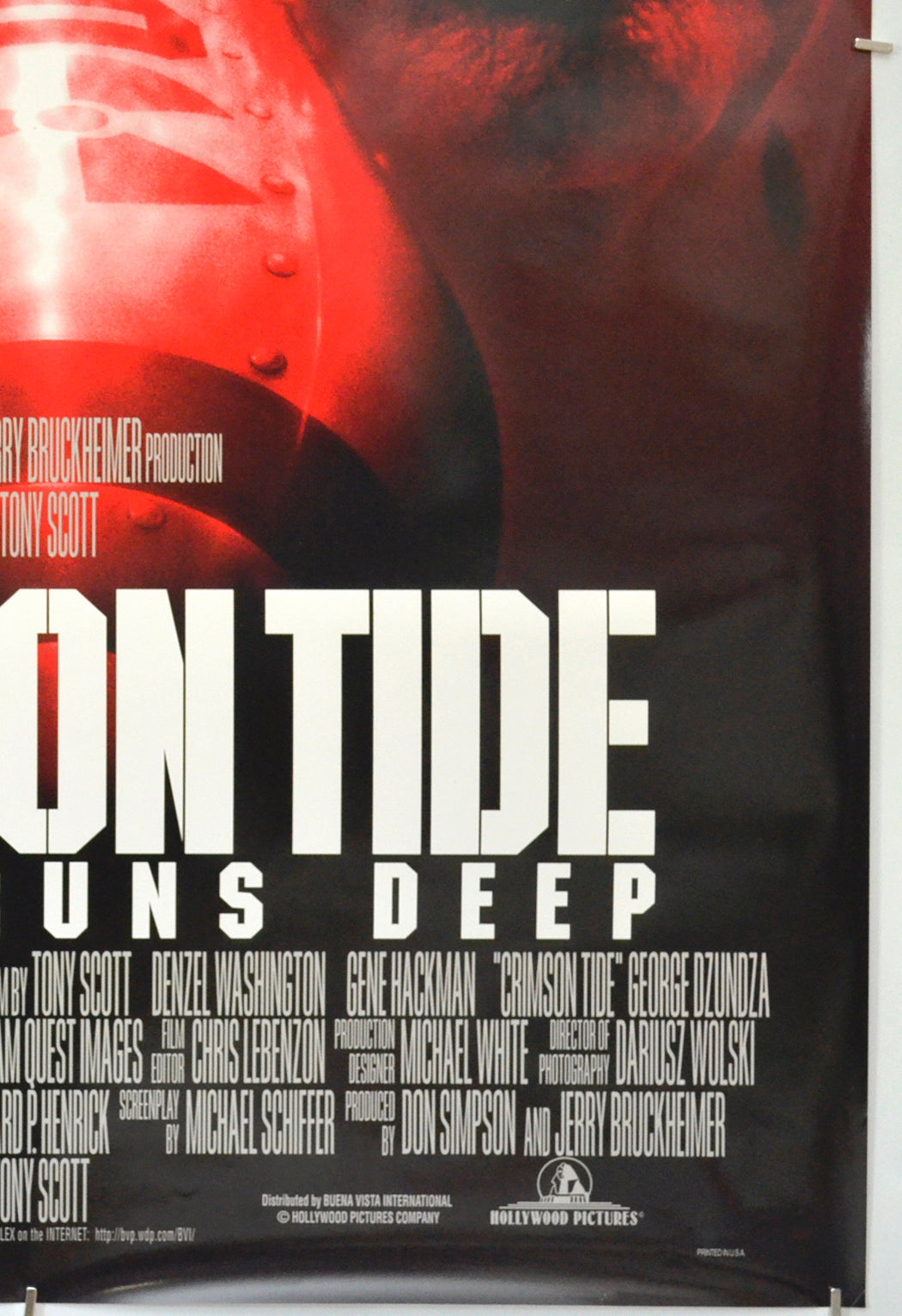 CRIMSON TIDE (Bottom Right) Cinema One Sheet Movie Poster 