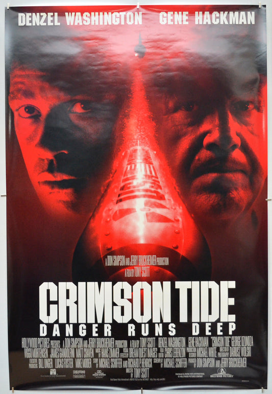 Crimson Tide   Original One Sheet Poster - Film Poster - Movie Poster