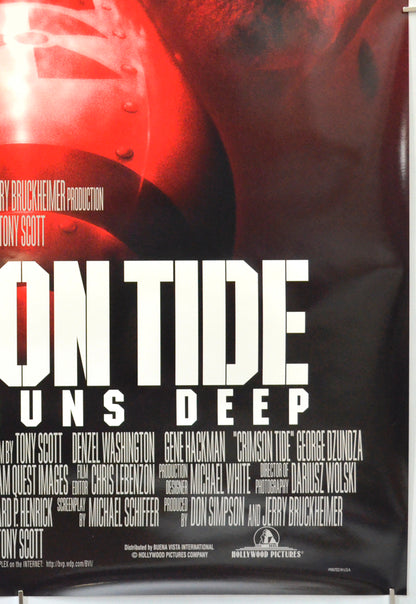 CRIMSON TIDE (Bottom Right) Cinema One Sheet Movie Poster 