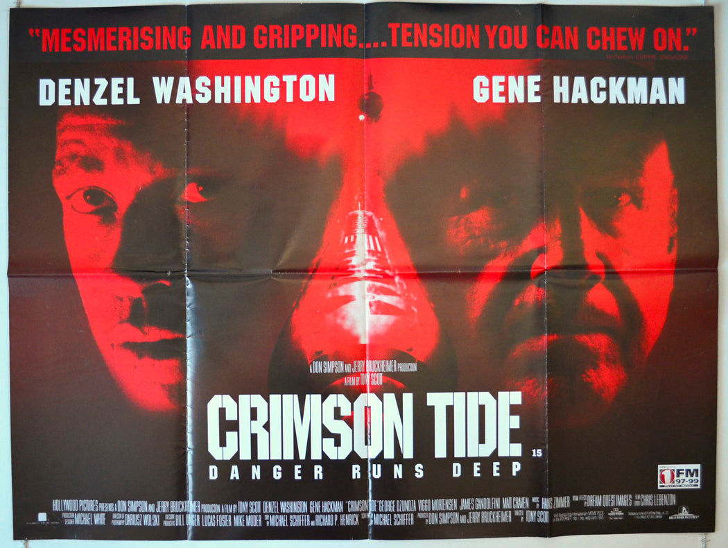 Crimson Tide Original British Quad Poster - Movie Poster