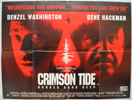 Crimson Tide Original Quad Poster - Film Poster - Movie Poster