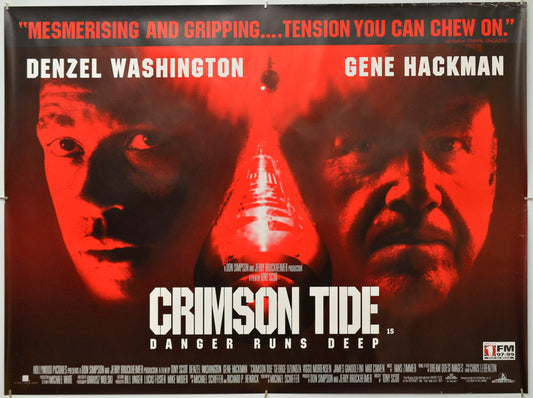Crimson Tide - Original Quad Poster - Film Poster - Movie Poster