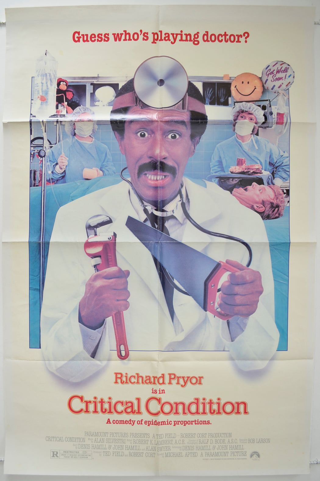 Critical Condition  Original One Sheet Poster - Film Poster - Movie Poster 