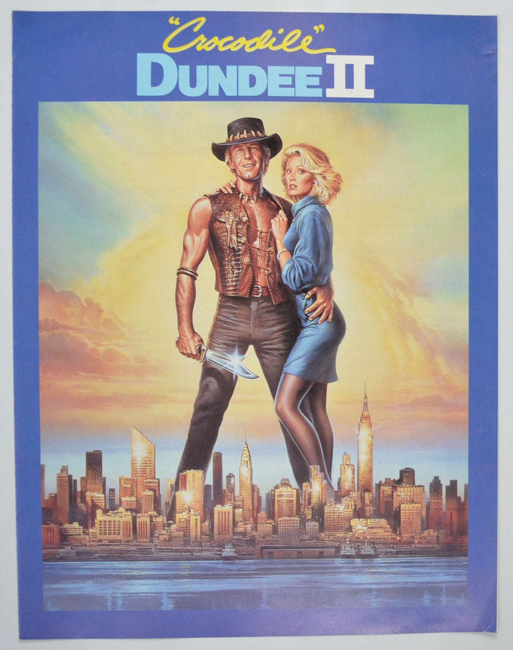 Crocodile Dundee II Original Cinema Exhibitors Press Synopsis / Credits Booklet (UK)