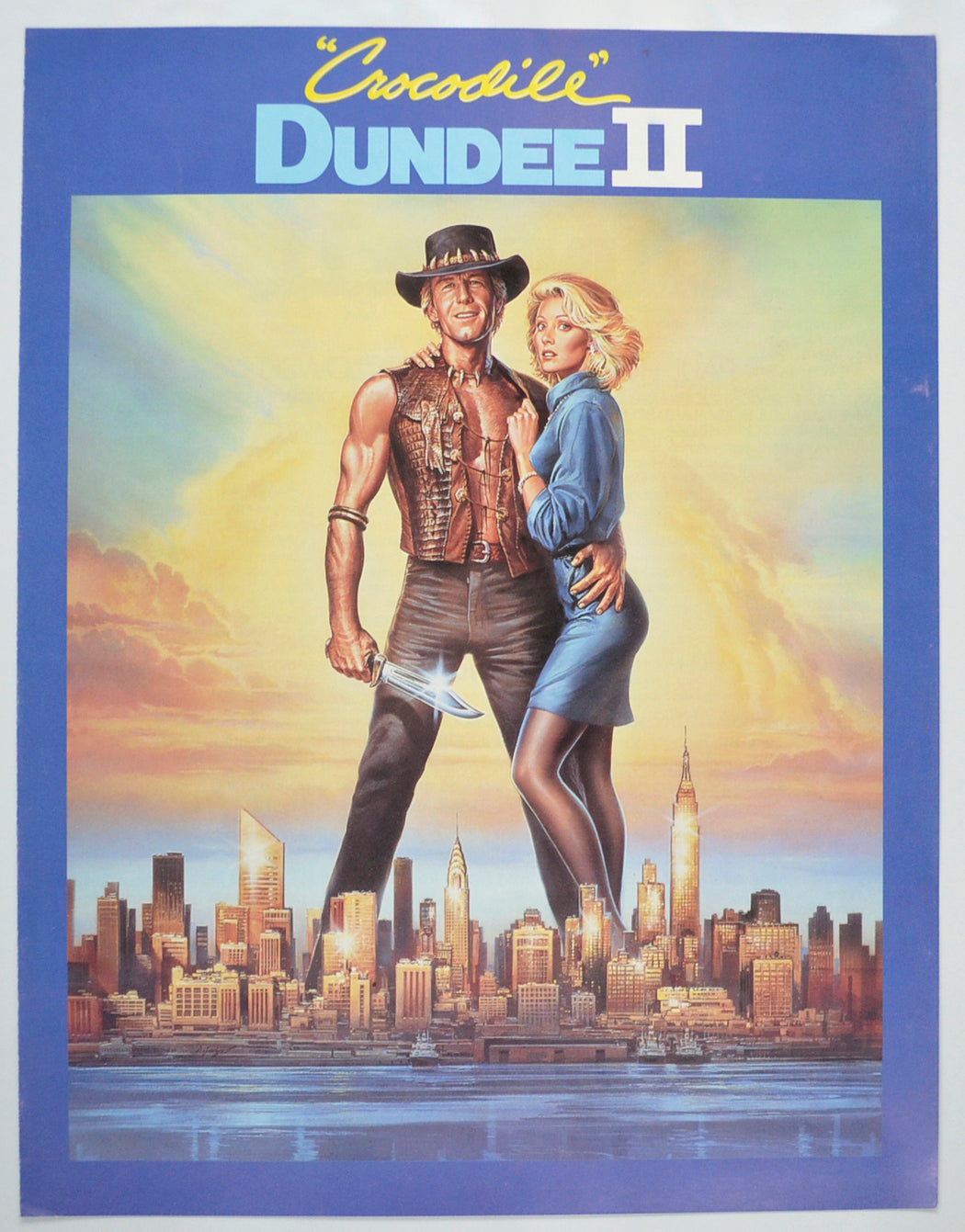 Crocodile Dundee II Original Cinema Exhibitors Press Synopsis / Credits Booklet (UK)