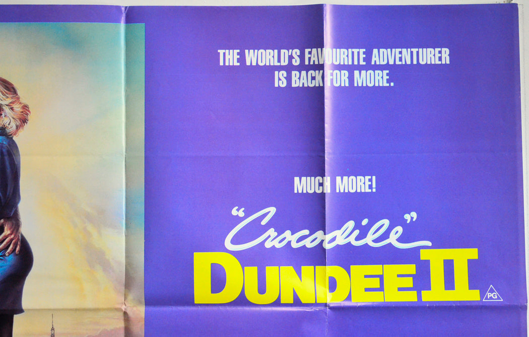 CROCODILE DUNDEE II (Top Right) Cinema Quad Movie Poster 