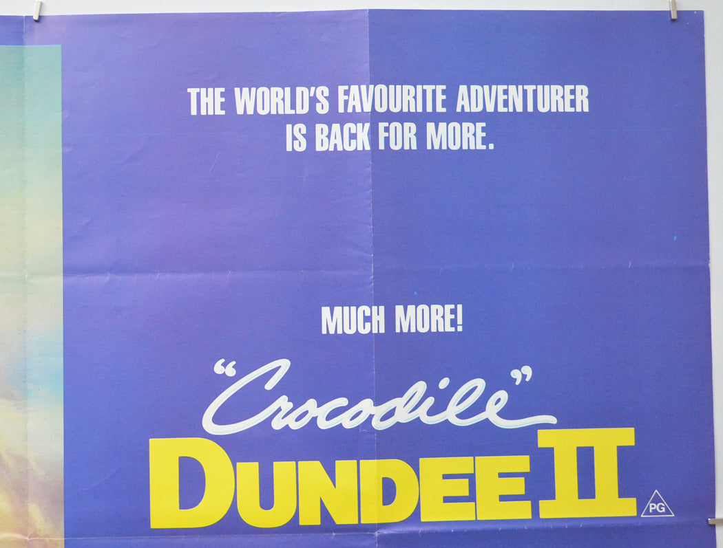 CROCODILE DUNDEE II (Top Right) Cinema Quad Movie Poster 