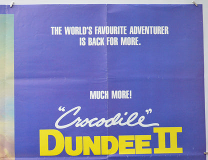 CROCODILE DUNDEE II (Top Right) Cinema Quad Movie Poster 