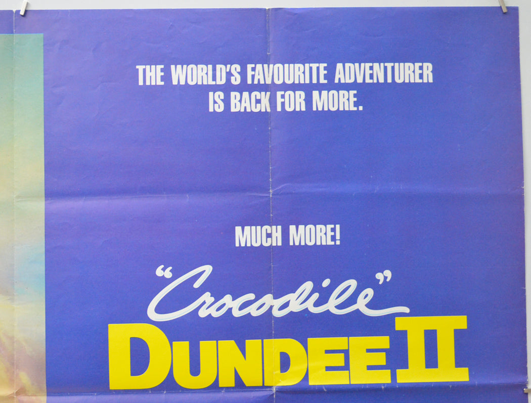 CROCODILE DUNDEE II (Top Right) Cinema Quad Movie Poster 