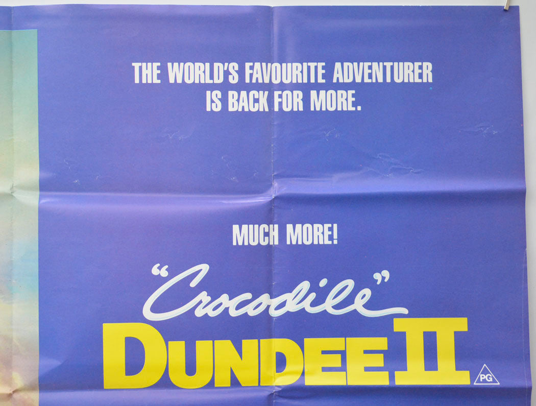 CROCODILE DUNDEE II (Top Right) Cinema Quad Movie Poster 