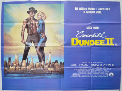 Crocodile Dundee II Original Quad Poster - Film Poster - Movie Poster