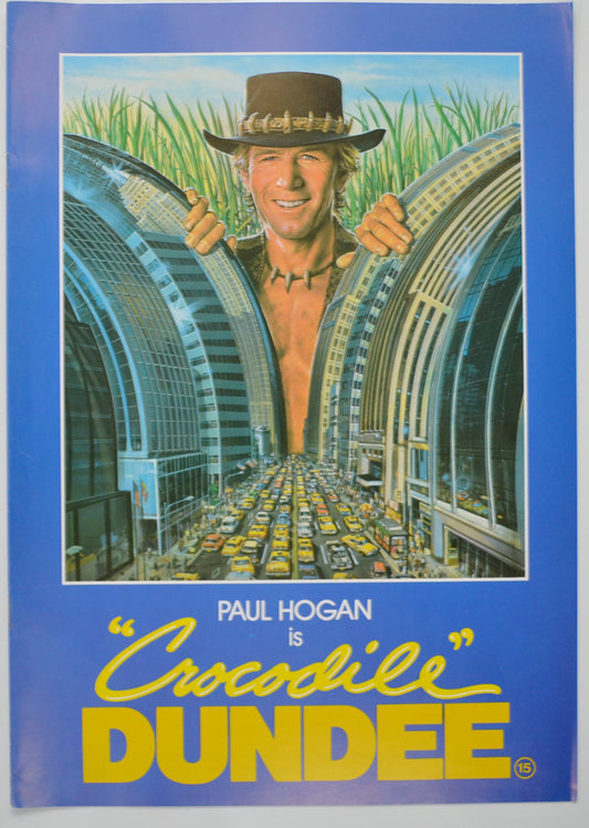 Crocodile Dundee Original 8 Page Cinema Exhibitors Campaign Pressbook (UK)