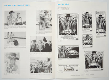 CROCODILE DUNDEE Cinema Exhibitors Campaign Pressbook - INSIDE 