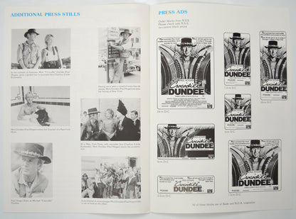 CROCODILE DUNDEE Cinema Exhibitors Campaign Pressbook - INSIDE 