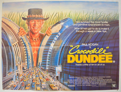 Crocodile Dundee  Original Quad Poster - Film Poster - Movie Poster