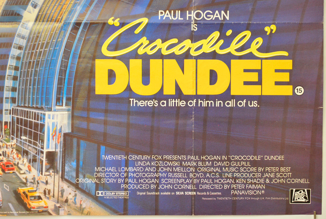 CROCODILE DUNDEE (Bottom Right) Cinema Quad Movie Poster 