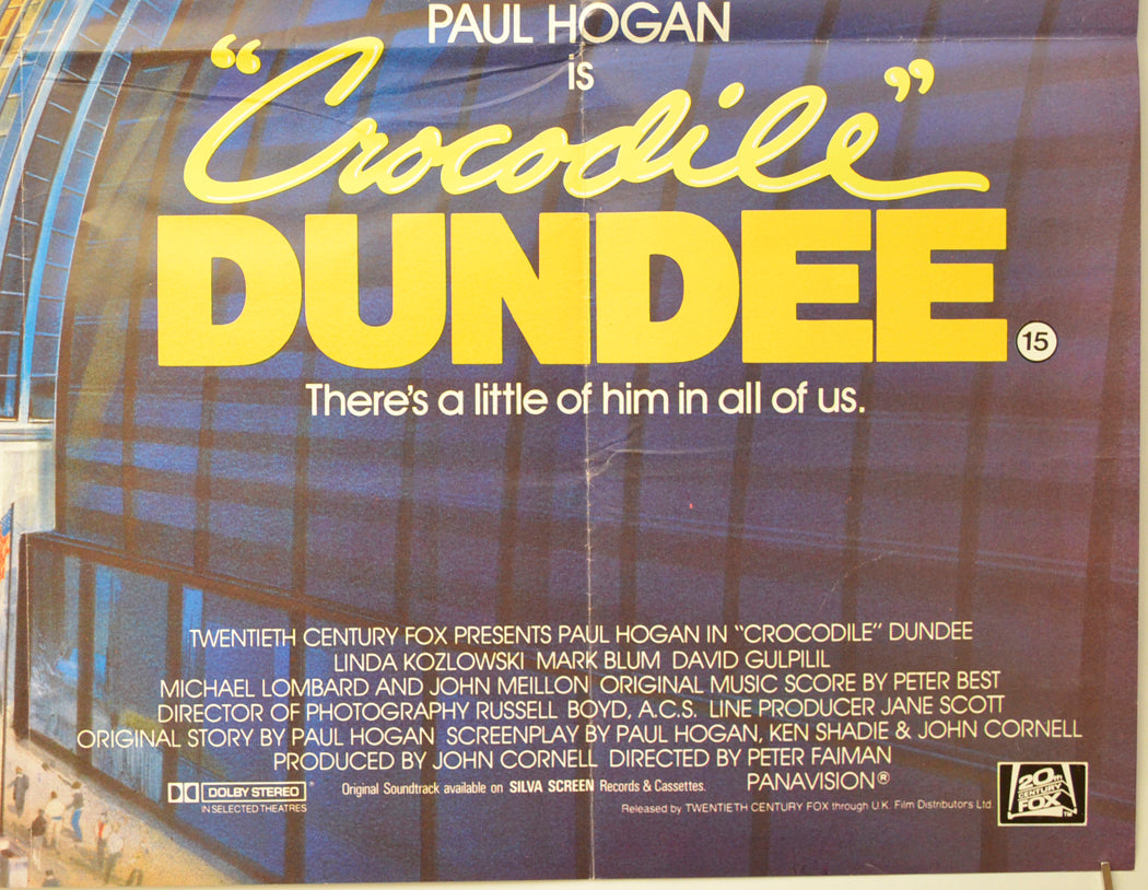 CROCODILE DUNDEE (Bottom Right) Cinema Quad Movie Poster 