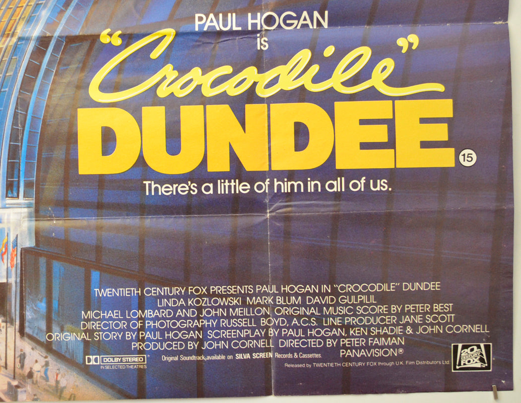 CROCODILE DUNDEE (Bottom Right) Cinema Quad Movie Poster 