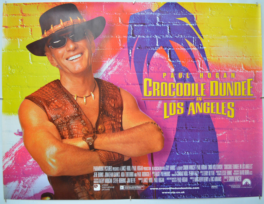 Crocodile Dundee in Los Angeles - Original Quad Poster - Film Poster - Movie Poster