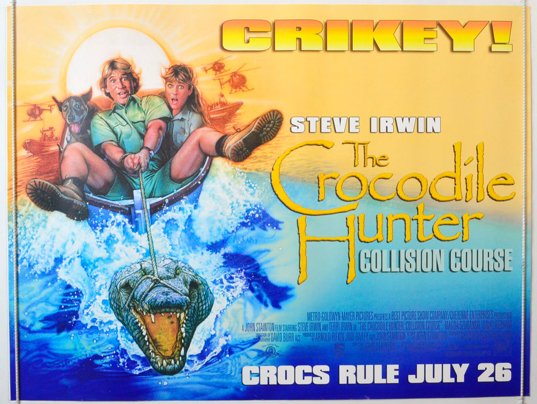 The Crocodile Hunter : Collision Course Original British Quad Poster - Movie Poster